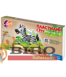 Pastă de modelat ZOO, 6 culori x 15 gr.